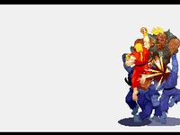 une photo d'Ã©cran de Street Fighter Alpha sur Sega Saturn